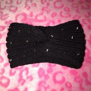 Winter Essentials Bundle: 3 Wool Knit Headbands with Silver Spikes